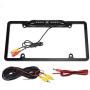 License Plate Frame Backup Camera Night Vision Car Rear View Camera with 8 Bright LEDs 170° Viewing Angle Waterproof Backup Camera Vehicle Universal Revers