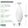 Sunco Lighting 6 Pack B11 LED Candelabra Bulb, Dusk-to-Dawn, 5W=40W, 4000K Cool White, 450 LM, E12 Base, Outdoor Decorative Light for Sconces - UL Sunco Lighting 6 Pack B11 LED Candelabra Bulb, Dusk-to-Dawn, 5W=40W, 4000K Cool White, 450 LM, E12 Base, Outdoor Decorative Light for Sconces - UL