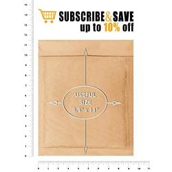 Amiff Natural Kraft Bubble mailers 8.5 x 11 Pack of 25 Kraft Paper Cushion envelopes. Brown Padded envelopes 8 1/2 x 11. Peel and Seal. Mailing, Shipping.