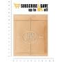 Amiff Natural Kraft Bubble mailers 8.5 x 11 Pack of 25 Kraft Paper Cushion envelopes. Brown Padded envelopes 8 1/2 x 11. Peel and Seal. Mailing, Shipping.