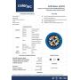 celertec Cat6 Riser(CMR) Bulk Ethernet Cable, 23AWG Solid Bare Copper, Unshielded Twisted Pairs (UTP), 550MHz, ETL Listed, 1000ft Pull Box -White