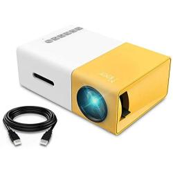 Mini Projector, Meer Portable Pico Full Color LED LCD Video Projector for Children Present, Video TV Movie, Party Game, Outdoor Entertainment with HDMI USB AV Interfaces and Remote Control