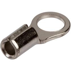 Morris Products High Temperature Ring Terminals – 16-14 Wire Size - #10 Stud Size – Nickel-Plated Steel – For HVAC, Industrial Kilns, Electric Space Heaters, Commercial Ovens, Fryers – Pack of 100