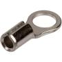 Morris Products High Temperature Ring Terminals – 16-14 Wire Size - #10 Stud Size – Nickel-Plated Steel – For HVAC, Industrial Kilns, Electric Space Heaters, Commercial Ovens, Fryers – Pack of 100