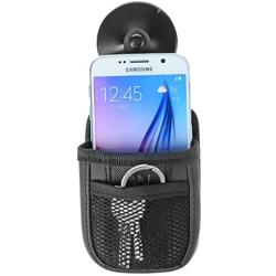 ZYHW Pick Up Truck Car Air Vent Cell Phone Pouch Holder with Suction Cup Black