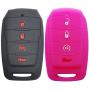 2X Coolbestda Silicone Key Fob Case Skin Remote Cover Protector for 2019 2020 2021 Ram 1500 4buttons OHT-4882056 68401332AA/AB