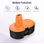 Upgraded 2 Pack 3.8Ah 18V DC9098 DC9096 Replacement Battery Compatible with Dewalt 18 Volt Battery XRP DC9096 DC9099 DC9098 DW9099 DW9098 Cordless Power Tools