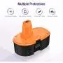 Upgraded 2 Pack 3.8Ah 18V DC9098 DC9096 Replacement Battery Compatible with Dewalt 18 Volt Battery XRP DC9096 DC9099 DC9098 DW9099 DW9098 Cordless Power Tools