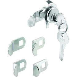 Prime-Line S 4140 Mailbox Lock – Replacement, Multipurpose Mailbox Lock for Several Brands – Nickel Finish, ILCO 1003M Keyway, Opens Counter-Clockwise with 90º Rotation