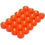 Battery Operated LED Tea Lights Candles: 24PACK Flameless Electric Candles Lamp Realistic and Bright Flickering Holiday Gift Long Lasting for Halloween Birthday Wedding Party Home Decoration Orange