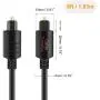 Digital Optical Audio Cable (6 Feet), Fiber Optical Toslink Cable for Home Theater, Sound Bar, TV, PS4, Xbox, VD/CD Player, Blu-ray Players,Game Console& More, 1.8M