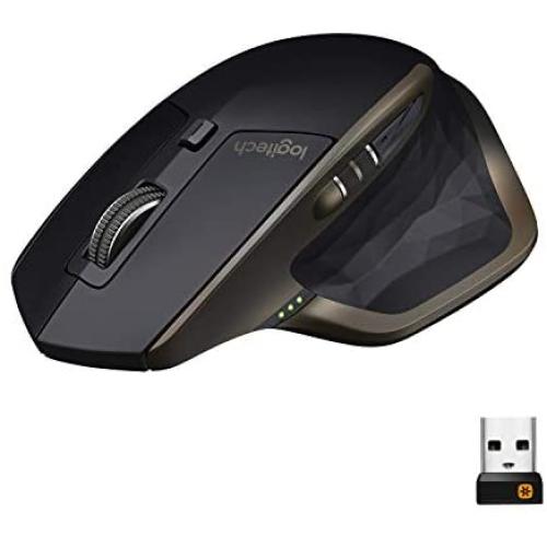 Logitech MX Master Wireless Mouse – High-precision Sensor, Speed-Adaptive Scroll Wheel, Easy-Switch up to 3 Devices - Meteorite Black