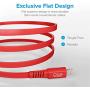 i2GO Lightning Flat Cable (4ft), iPhone Charger MFi Certified for iPhone 12/12 Pro/ 12 Pro Max/ 12 Mini/ 11 Pro Max/ 11 Pro/ 11/ X/ 8 Plus/ 8/7/ 7 Plus/iPad and More - Red