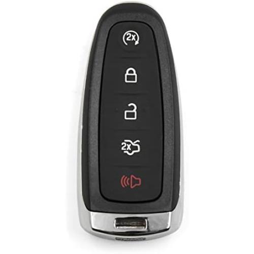 uxcell New 5 Buttons Uncut Insert Key Fob Remote Control Case Shell Replacement M3N5WY8609 for Ford MKS MKT 2013-2014