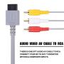 AV Cable for Wii Wii U, AV Cable Composite Retro Audio Video Standard Cord Replacement for Nintendo Wii Wii U
