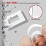 ENERLITES Screwless Decorator Wall Plates Child Safe Outlet Covers, Size 1-Gang 4.68'' H x 2.93” L, Unbreakable Polycarbonate Thermoplastic, SI8831-W, Glossy, White
