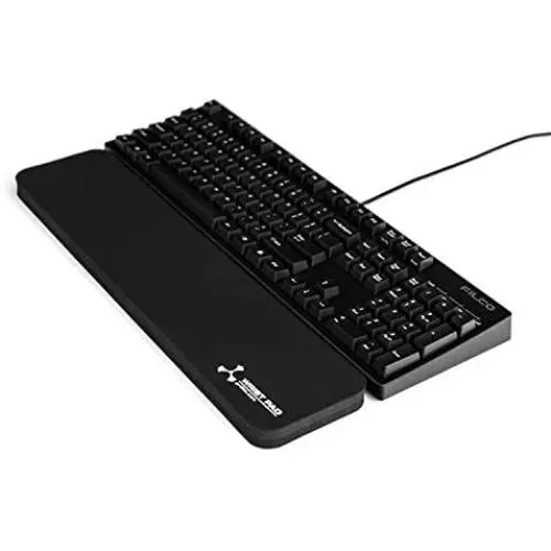 Grifiti Fat Wrist Pad 17 in Black is a 4 Inch Wide Wrist Rest for Standard Keyboards and Mechanical Keyboards New Materials Grifiti Fat Wrist Pad 17 in Black is a 4 Inch Wide Wrist Rest for Standard Keyboards and Mechanical Keyboards New Materials
