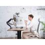 EleTab Single Monitor Desk Mount Stand - Articulating Full Motion Swivel Gas Spring Monitor VESA Arm Fits for Computer Monitor 17 to 32 inches, Holds up to 17.6 lbs