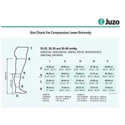 Juzo Soft 2001 Pantyhose 20-30mmhg Open Toe Compression Hose