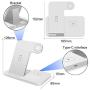 Wireless Charger, 15W Foldable Fast Qi 3 in 1 Wireless Charging Station Compatible with iPhone 11/12/XR/XS/X, iWatch SE/6/5/4/3, Airpods pro/2, FDGAO Wireless Charging Stand for Galaxy S20/S10