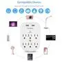2 Pack 6-Outlet Wall Surge Protector, Multi Plug Outlet Extender, Outlet Wall Mount Adapter with 2 USB Charging Ports 2.4 A, 490 Joules, ETL Certified for Home, School, Office 2 Pack 6-Outlet Wall Surge Protector, Multi Plug Outlet Extender, Outlet Wall Mount Adapter with 2 USB Charging Ports 2.4 A, 490 Joules, ETL Certified for Home, School, Office