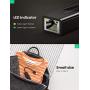 UGREEN USB Ethernet Adapter USB 3.0 to 10 100 1000 Gigabit Ethernet LAN Network Adapter Ethernet Compatible for Nintendo Switch MacBook Surface Pro Notebook PC Black
