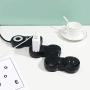 Flexible Power Strip Surge Protector 6Ft 4 Outlet 2USB Suitable for Home and Office. (Black)