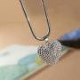 Car Mirror Pendant Charm Car Rear View Mirror Ornament with Tassel Bling Car Accessories Crystal Rhinestone Cute Car Decor Lucky Hanging Car Interior Decaration (Heart Shape)