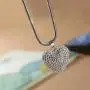 Car Mirror Pendant Charm Car Rear View Mirror Ornament with Tassel Bling Car Accessories Crystal Rhinestone Cute Car Decor Lucky Hanging Car Interior Decaration (Heart Shape)