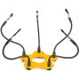 KOTTO Third Hand Professional Soldering Stand Tool PCB Holder Five Arms Helping Hands Crafts Jewelry Hobby Workshop Helping Station Non-Slip Steel Weighted Base for PCB Electronics Wires