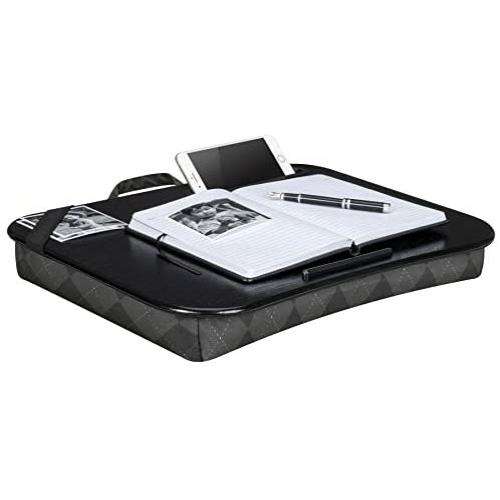 LapGear Designer Lap Desk - Gray Argyle (Fits up to 17.3'' Laptop) - Style #45538