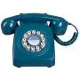 Wild Wood 746 Rotary Design Retro Landline Telephone Biscay Blue