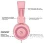 Kids Headphones-Noot Products K11 Foldable Stereo Tangle-Free 5ft Long Cord 3.5mm Jack Plug in Wired On-Ear Headset for iPad/Amazon Kindle,Fire/Girls/School/Laptop/Travel/Plane/Tablet-Soft Pink