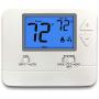 ELECTECK Digital Thermostat with Large LCD Display, Non-Programmable, Compatible with Single Stage Electrical and Gas/Oil System, Up to 1 Heat/1 Cool, White ELECTECK Digital Thermostat with Large LCD Display, Non-Programmable, Compatible with Single Stage Electrical and Gas/Oil System, Up to 1 Heat/1 Cool, White