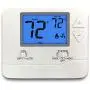 ELECTECK Digital Thermostat with Large LCD Display, Non-Programmable, Compatible with Single Stage Electrical and Gas/Oil System, Up to 1 Heat/1 Cool, White