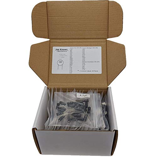 Joe Knows Electronics 33 Value 645 Piece Capacitor Kit