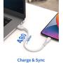 6 inch iPhone Charge Cable Short, 0.5ft 5Pack USB to Lightning Cord for Fast Charging Stations Compatible with Apple iPhone 12 11 Pro Max Xs 8 7 6 5 Plus, iPad Air/Mini