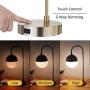 Nocolliny Dimmable Touch Lamp with USB Port, Modern Brass Design