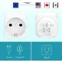 European to USA Plug Adapter, ANKCE Europe to USA Travel Plug Converter, American Outlet Plug Adapter, EU to US Adapter, [2 Packs]