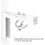 Universal Projector Screen L-Bracket Wall Hanging Mount 6 inch Adjustable Extension with Hook Manual, Spectrum and Perfect Screen Placement up to 66 lbs, 30 kg (PSM001), White