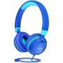 Kids Headphones, Mpow CHE1 Wired Headphones for Kids Teens Children with Volume Limit 94dB, Foldable Adjustable On Ear Headphones for School, Travel, Compatible with Cellphones, Tablets, PC