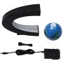 Magnetic Levitating Globe with LED Light, 3 C Shape Base Floating Globes, Rotating World Map, Cool Tech Gift for Men Father Boys, Birthday Gifts for Kids, Desk Gadget Decor in Office Home (Blue 2)