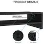FITUEYES Computer Monitor Stand Clamp Desk TV Shelf Risers 16.7 inch 2 Tiers Monitor Stand Save Space Black