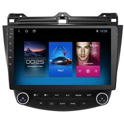 OSSURET 10.1 Inch 32GB Android 10 Car Audio GPS Navigation for Honda Accord 7 2003-2007 Head Unit A/C Control 1080P Video Bluetooth Mirror Link