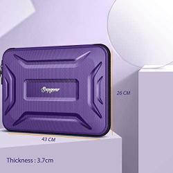 SUPGEAR Laptop Sleeve Case for 13-13.3 Inch Notebook, Shockproof Waterproof Computer Bag Protective Compatible for MacBook Pro, MacBook Air, Notebook, Microsoft Surface, Chromebook (Purple)