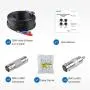 ANNKE 4 Pack 30M/100ft All-in-One Video Power Cables, BNC Extension Surveillance Camera Cables for CCTV Security DVR System Installation, Free BNC RCA Connector and 100pcs Cable Clips Included (Black)