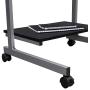 Techni Mobili Compact Computer Cart With Storage, Graphite