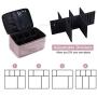 Makeup Bag, LIGHT FLIGHT Cosmetic Bag Large Makeup Case Organizer with Adjustable Dividers for Cosmetics, Makeup Brushes, Toiletries, Travel Accessories