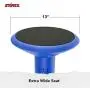 Storex Wiggle Stool, Adjustable Height 12”, 14”, 16”, or 18” for Active Seating in The Classroom, Blue (00301U01C)