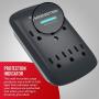 Monster Wall Tap Surge Protector - Power Surge Protector with Wall Mount - Heavy Duty Protection with up to 6 AC - Ideal for Computers, Home Theatre, Home Appliance and Office Equipment